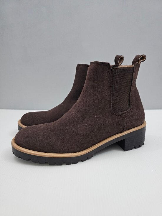 Blondo Shoes - Blondo Matilda Waterproof Chelsea Ankle Boot Womens 9.5 Java Brown Suede NEW